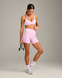 EasyLift™ Ultra Minimal Bralette with Grey Logo | Chalk Pink