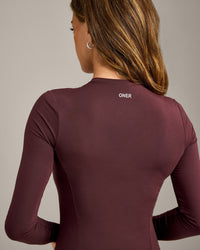 Mellow™ Motion Crew Neck Long Sleeve Top | Light Velvet Mocha