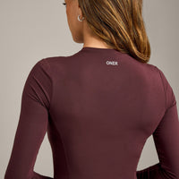 Mellow™ Motion Crew Neck Long Sleeve Top | Light Velvet Mocha