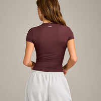 Mellow™ Motion Crew Neck Top | Light Velvet Mocha