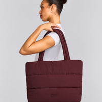 Quilted Tote Bag | Velvet Mocha