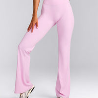 SoftMotion™ Flared Bottoms with Grey Logo | Chalk Pink
