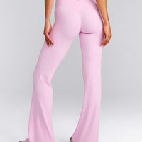 SoftMotion™ Flared Bottoms with Grey Logo | Chalk Pink