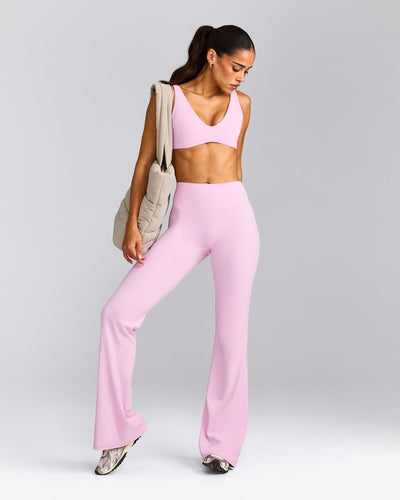 SoftMotion™ Flared Bottoms with Grey Logo | Chalk Pink