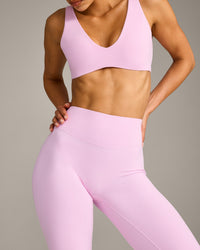 SoftMotion™ Flared Bottoms with Grey Logo | Chalk Pink