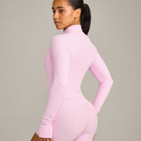 SoftMotion™ Mid Jacket with Grey Logo | Chalk Pink