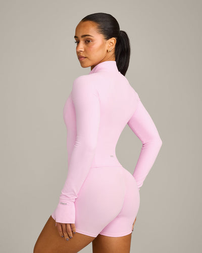 SoftMotion™ Mid Jacket with Grey Logo | Chalk Pink