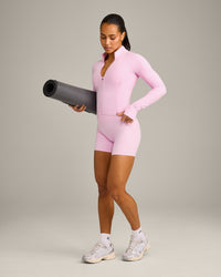 SoftMotion™ Mid Jacket with Grey Logo | Chalk Pink