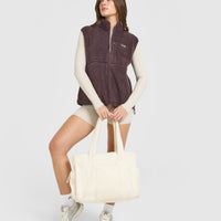 Fleece Gilet with Chest Pocket | Umber Brown