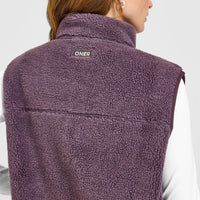 Fleece Gilet with Chest Pocket | Vintage Purple