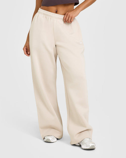 Oner Modal Foundations Oversized Straight Leg Joggers | Sand