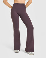 SoftMotion™ Flared Bottoms with White Logo | Dark Umber Brown