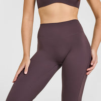 SoftMotion™ Flared Bottoms with White Logo | Dark Umber Brown