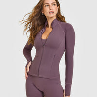 SoftMotion™ Jacket with White Logo | Vintage Purple