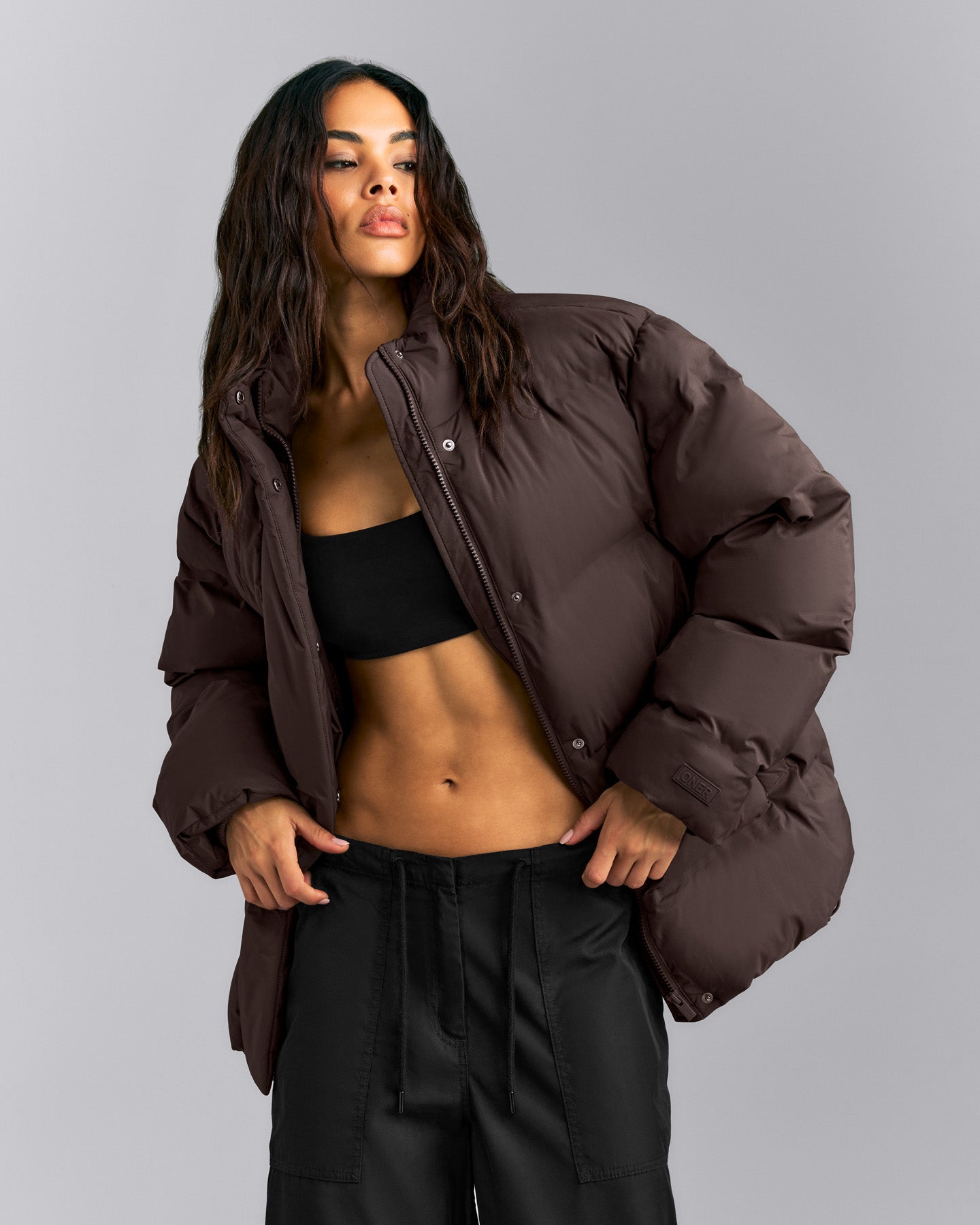 Oversized Puffer Jacket | 70% Cocoa
