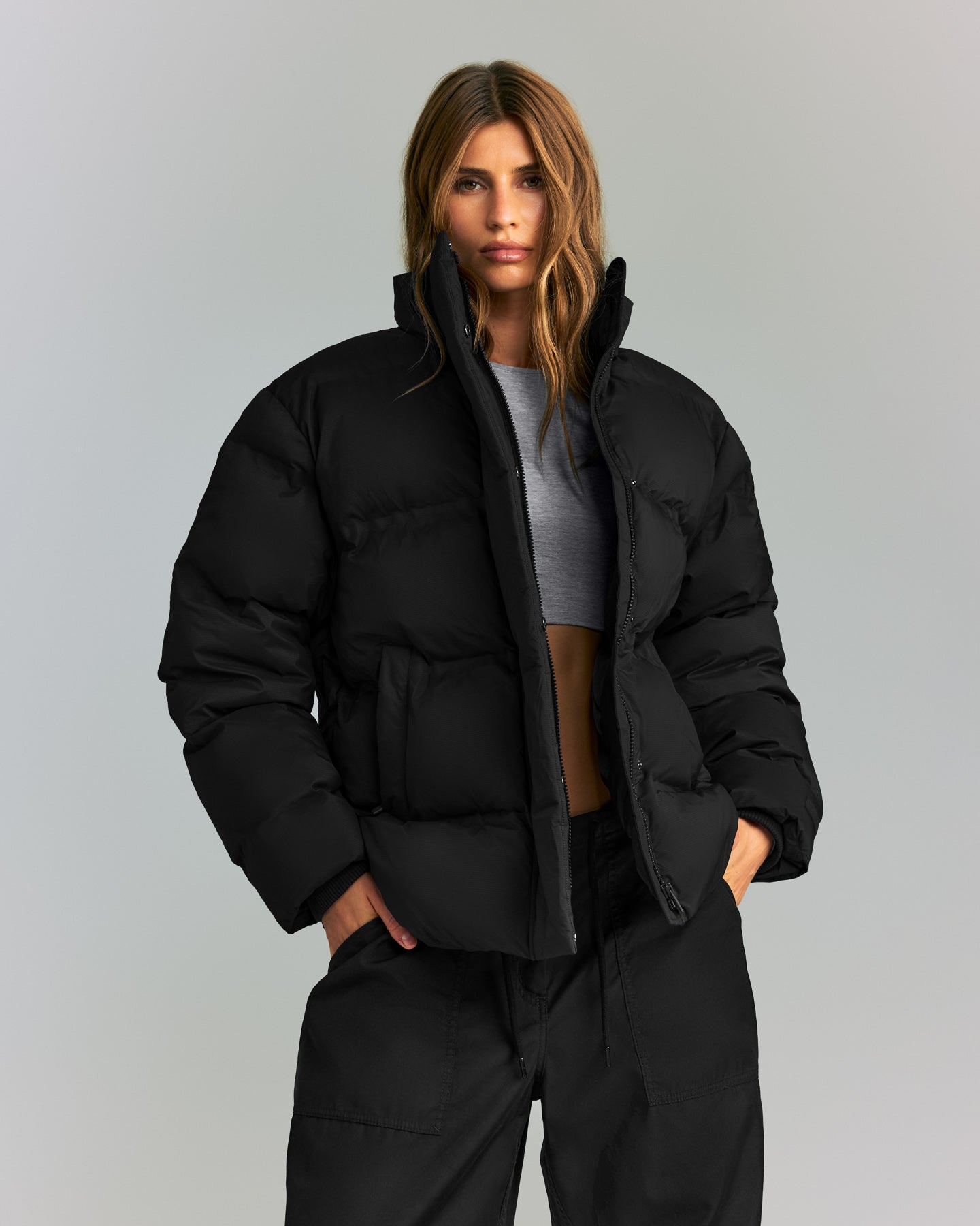 Oversized Puffer Jacket | Black
