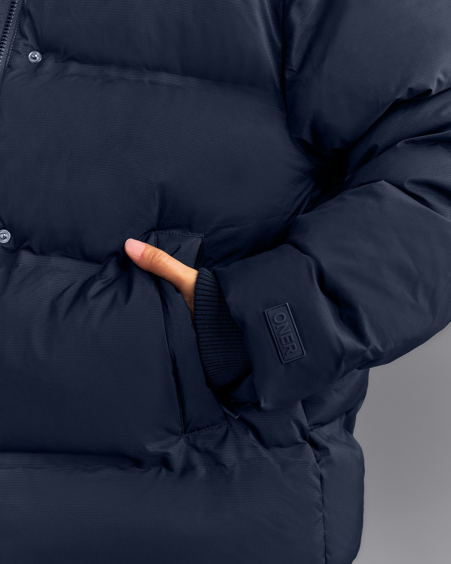Oversized Puffer Jacket | Deep Navy