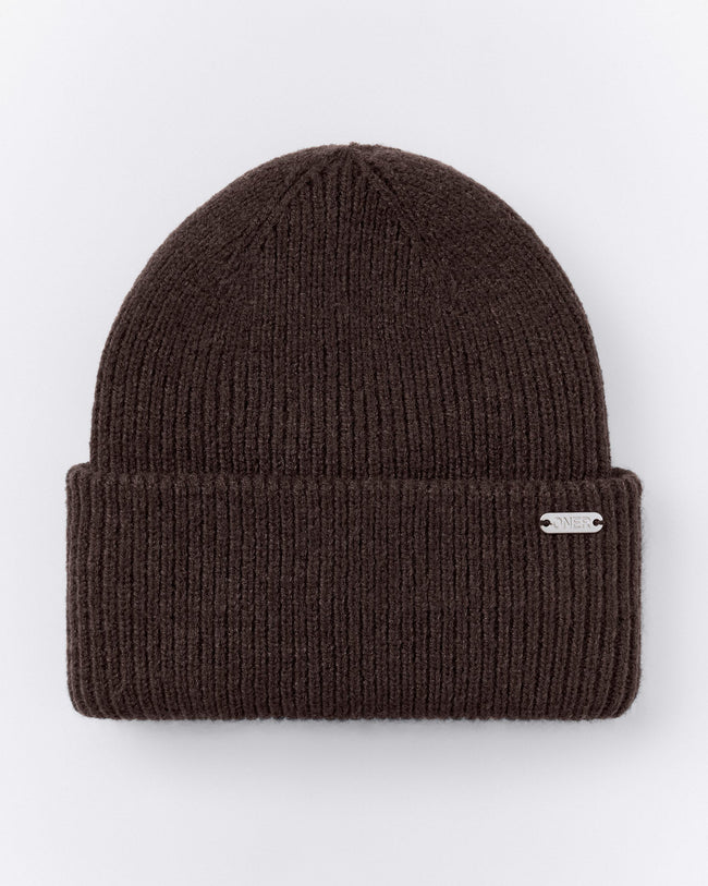 Wool Rib Knit Beanie | 70% Cocoa