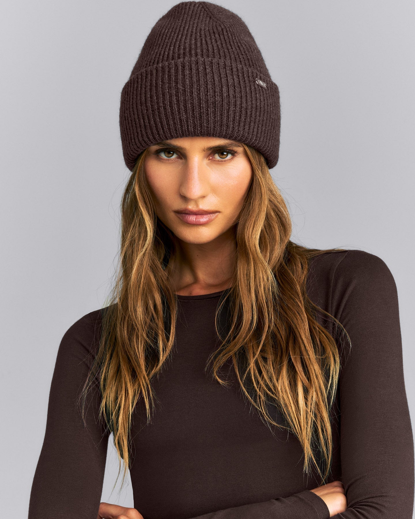 Wool Rib Knit Beanie | 70% Cocoa