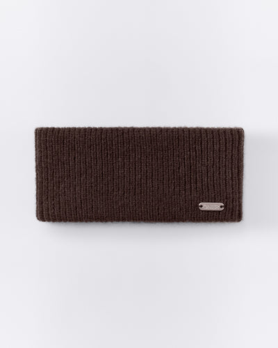 Wool Rib Knit Headband | 70% Cocoa