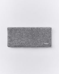 Wool Rib Knit Headband | Grey Marl