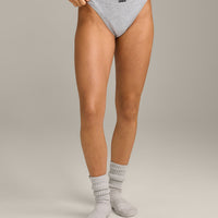 Seamless Thong | Grey Marl