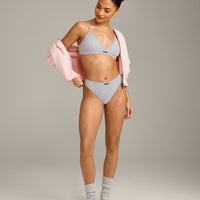 Seamless Thong | Grey Marl