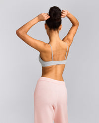 Seamless Strappy Bralette | Grey Marl