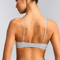 Seamless Strappy Bralette | Grey Marl