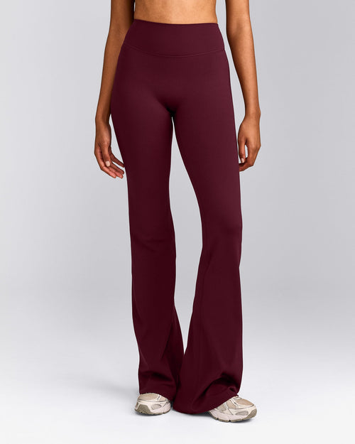 SoftMotion™ Flared Bottoms with Grey Logo | Cherry Lacquer Purple