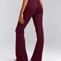 SoftMotion™ Flared Bottoms with Grey Logo | Cherry Lacquer Purple