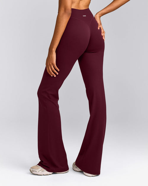 SoftMotion™ Flared Bottoms with Grey Logo | Cherry Lacquer Purple