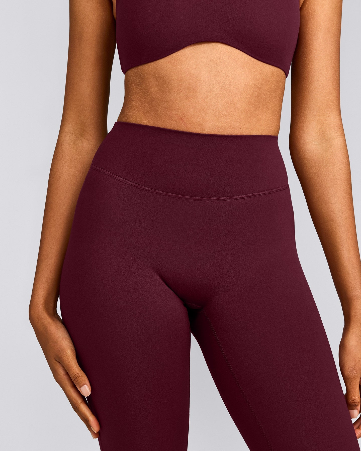 SoftMotion™ Flared Bottoms with Grey Logo | Cherry Lacquer Purple