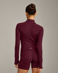 SoftMotion™ Mid Jacket with Grey Logo | Cherry Lacquer Purple