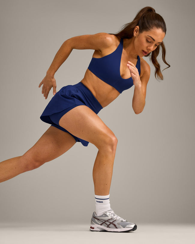 UnifiedMove™ Double Layer Shorts 5" with Reflective Logo | Varsity Blue