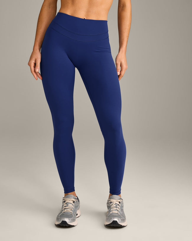 UnifiedMove High Waisted Leggings with Reflective Logo | Varsity Blue