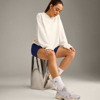 Varsity Stripe Crew Socks 3 Pack | White/Grey