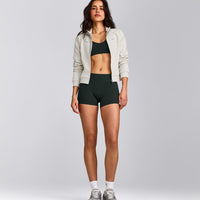 SoftMotion™ Bralette with Grey Logo | Emerald Noir