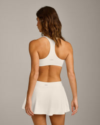 SoftMotion™ Bralette with Grey Logo | Marshmallow White