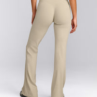 SoftMotion™ Flared Bottoms with Grey Logo | Oatmeal