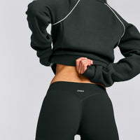 SoftMotion™ Mid Rise Micro Shorts 4" with Grey Logo | Emerald Noir
