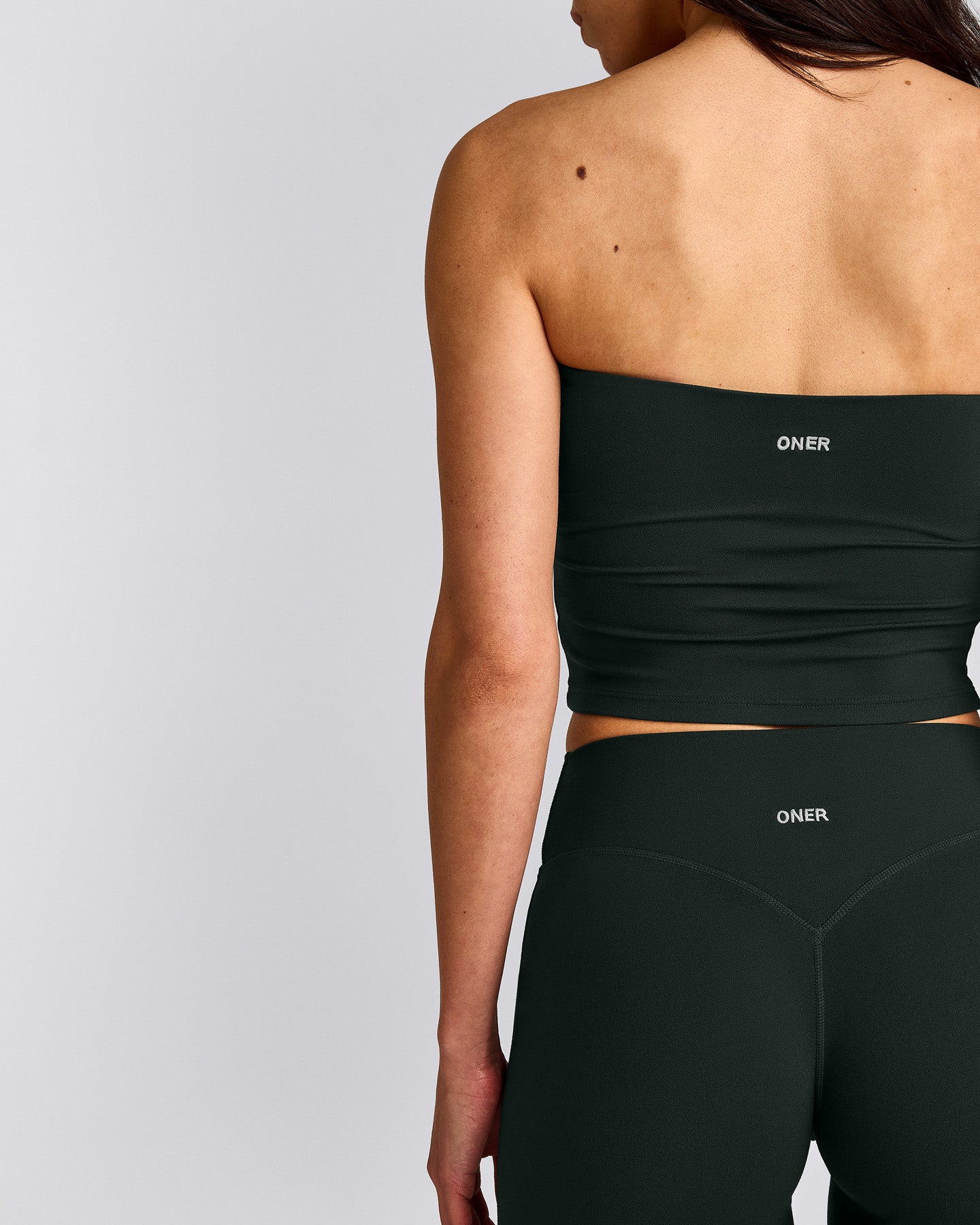 SoftMotion™ Straight Leg Bottoms with Grey Logo | Emerald Noir
