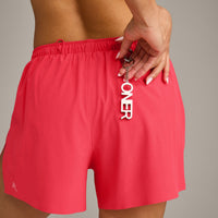 AirMove™ Lined Shorts 4" with Pocket and Reflective Logo | Charged Pink