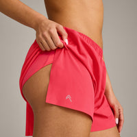 AirMove™ Lined Shorts 4" with Pocket and Reflective Logo | Charged Pink