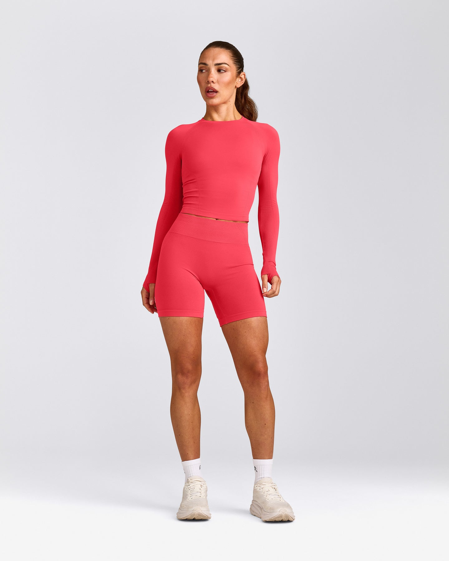 Oner Seamless Fitted Long Sleeve Top | Light Charged Pink