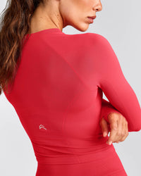 Oner Seamless Fitted Long Sleeve Top | Light Charged Pink