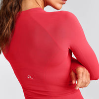 Oner Seamless Fitted Long Sleeve Top | Light Charged Pink
