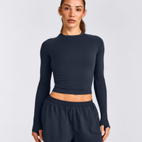 Oner Seamless Fitted Long Sleeve Top | Light True Blue
