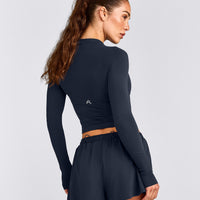Oner Seamless Fitted Long Sleeve Top | Light True Blue