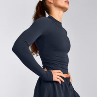 Oner Seamless Fitted Long Sleeve Top | Light True Blue